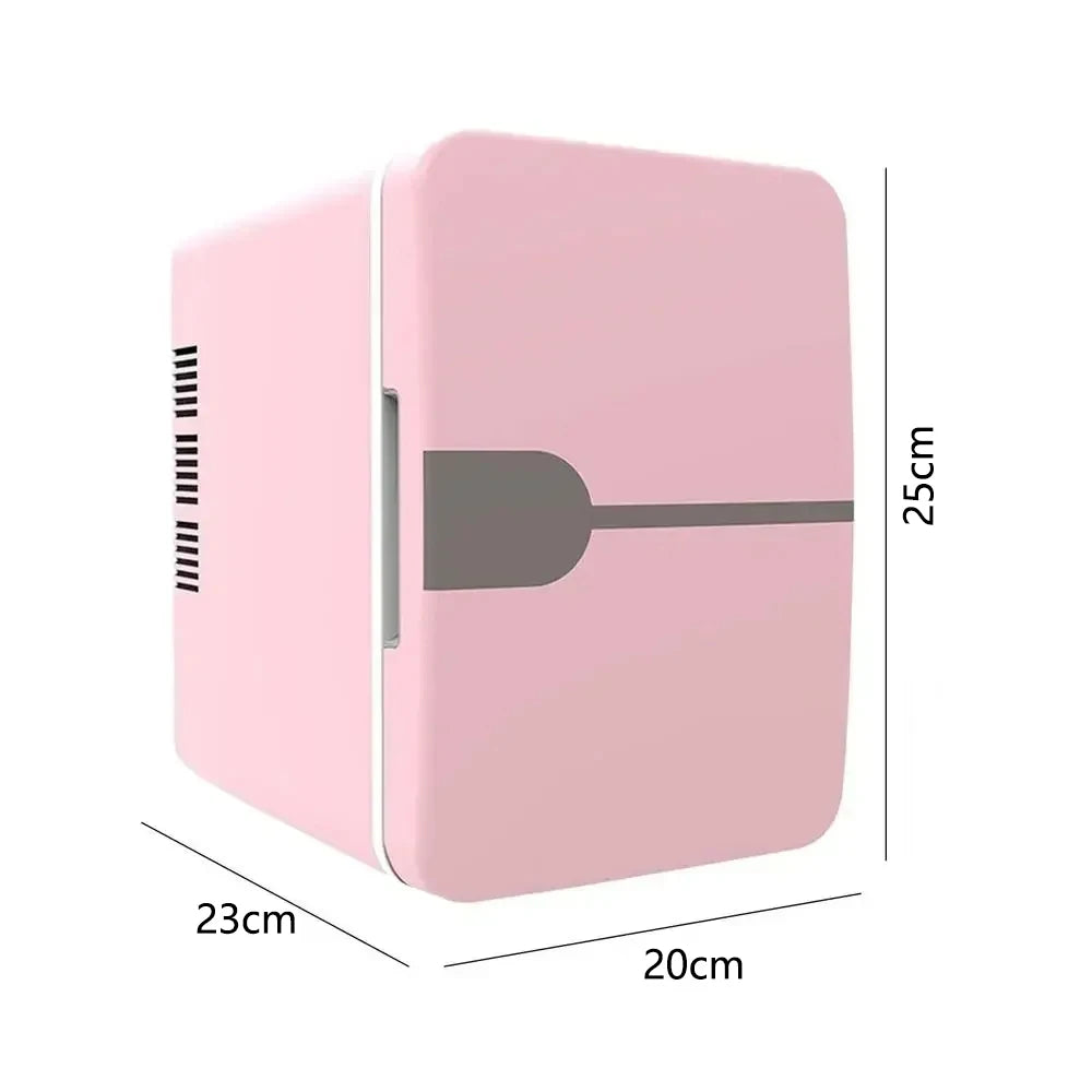 6L Auto Mini Kühlschrank Schönheitskosmetik Maske Make-up Hautpflege Kühlschrank Halbleiter USB Beheizter Kühl-Dormitory-Kühlschrank