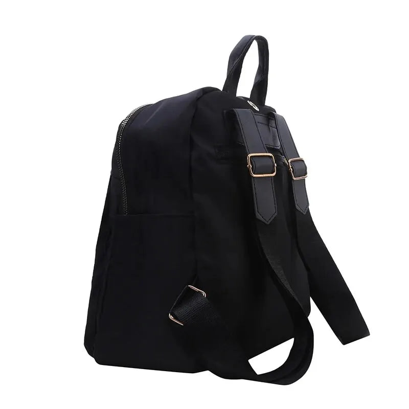 Sacs à dos simples grande capacité nouveau sac de voyage noir pour femmes sac à dos étudiant Harajuku solide unisexe sacs Streetwear