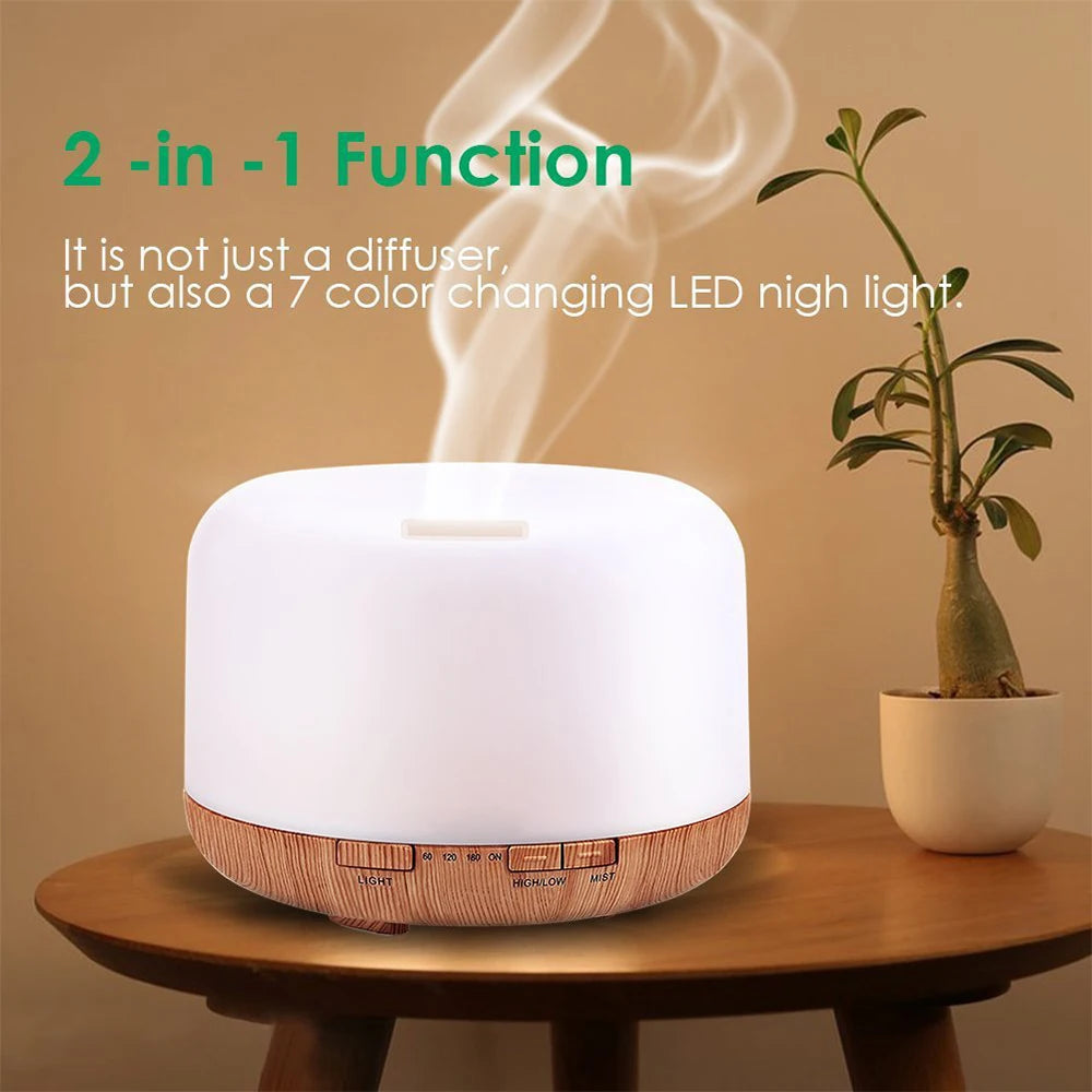 Aroma-Diffusor Ätherisches Öl Aromatherapie Ultraschall-Luftbefeuchter Automatische Fernbedienung Luftbefeuchter 300 500 1000ml