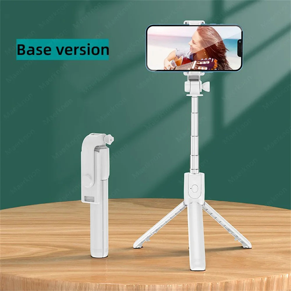 Wireless Bluetooth Selfie Stick Portable Tripod Stand Multifunctional Tripod With Wireless Remote Shutter For IOS Android Phone