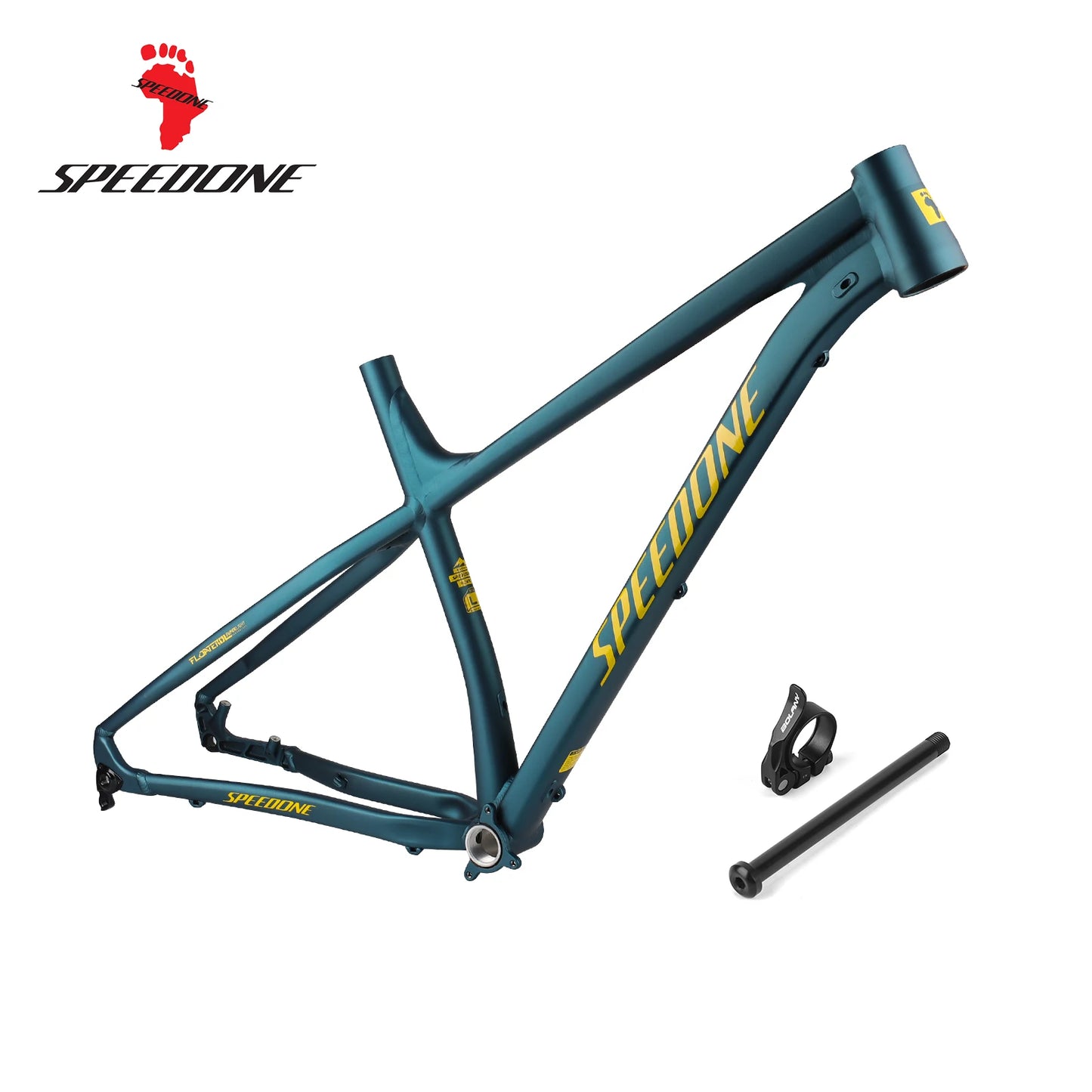 SPEEDONE 29 Fahrradrahmen Boost 148mm Aluminium 29 MTB Rahmen Konisches Steuerrohr für Ausdauerrennen Farbverlauf Mountainbike Rahmen