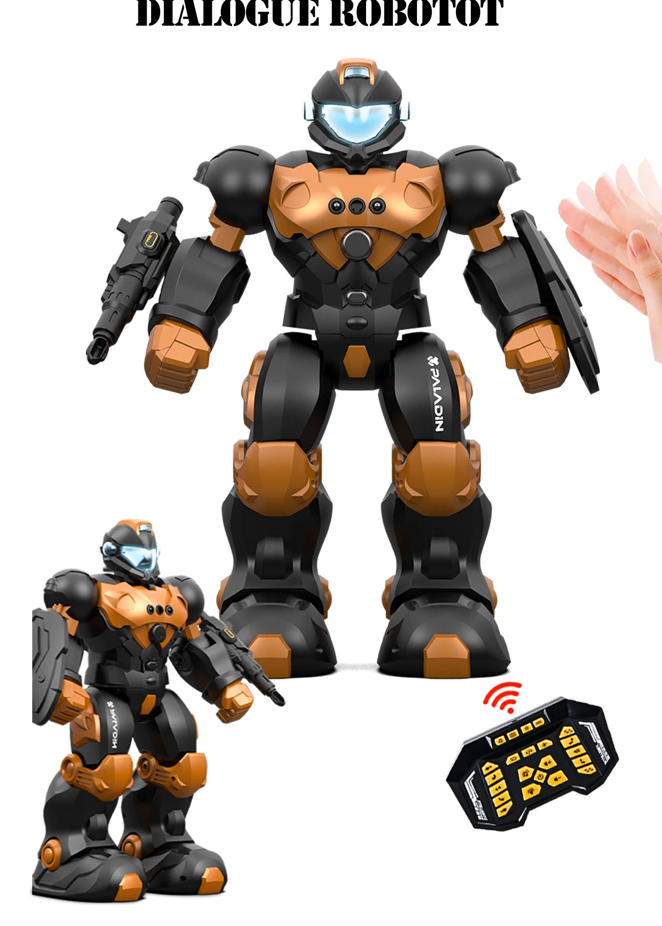 2.4G Remote Controlled Robot, Intelligent Programming Gesture Sensing, Dancing Singing Puzzle Toys Excluding regular batteries