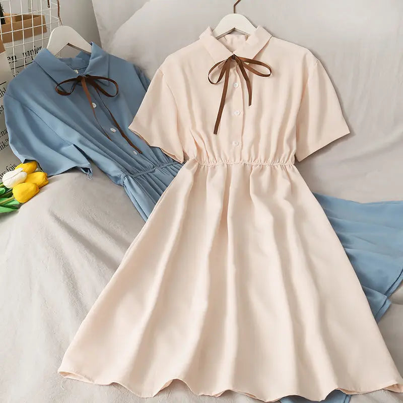 2026 Été Robes pour enfants Robes pour étudiants Vêtements pour enfants Style fête pour adolescents Uniforme de marin Robe de princesse Filles Quotidien 6 9 12 ans Fée