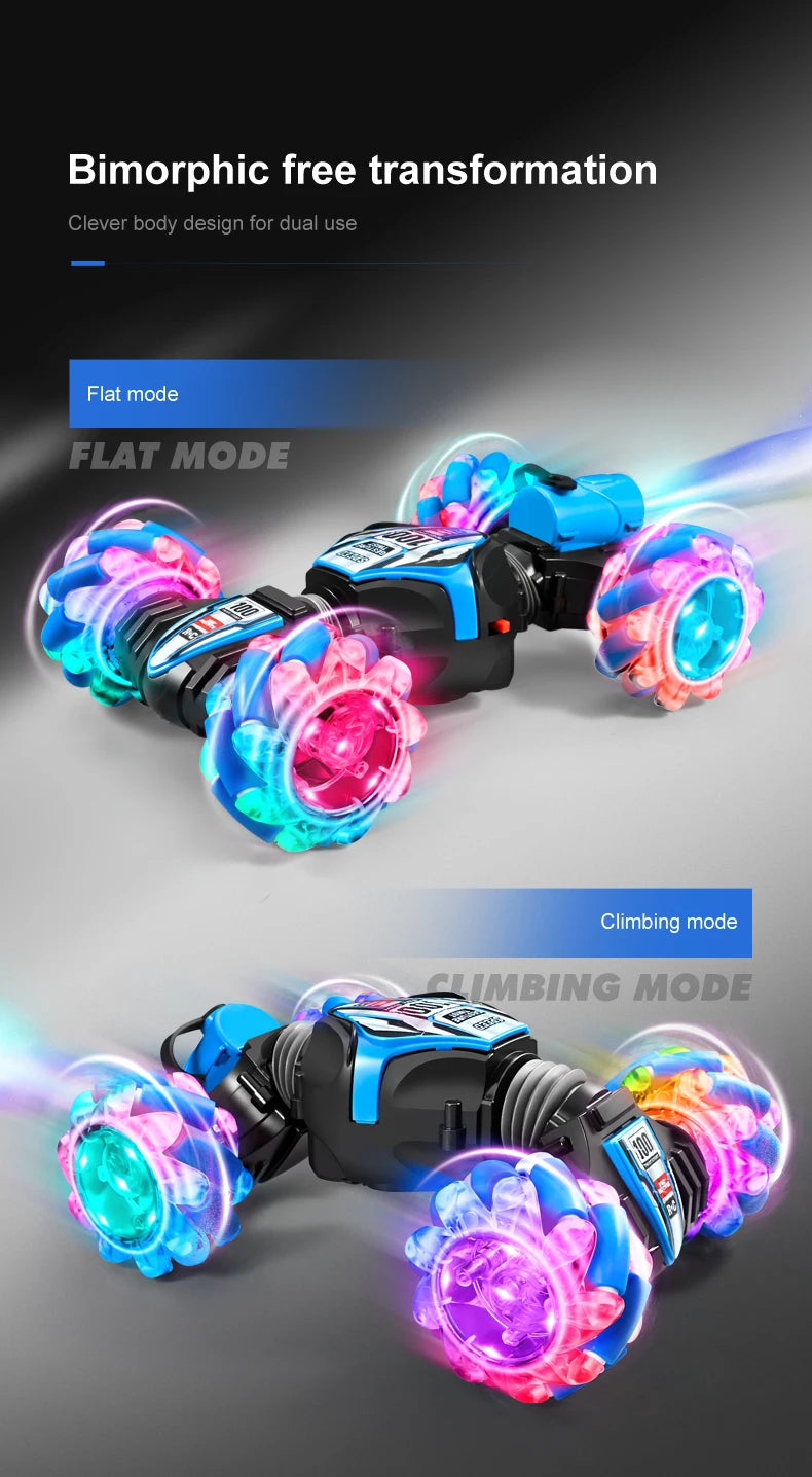 Top RC Stunt Car 2.4G Ferngesteuertes Auto RC Uhr Gestensensor LED Rotation Geschenk Elektronisches Spielzeug für Kinder Jungen