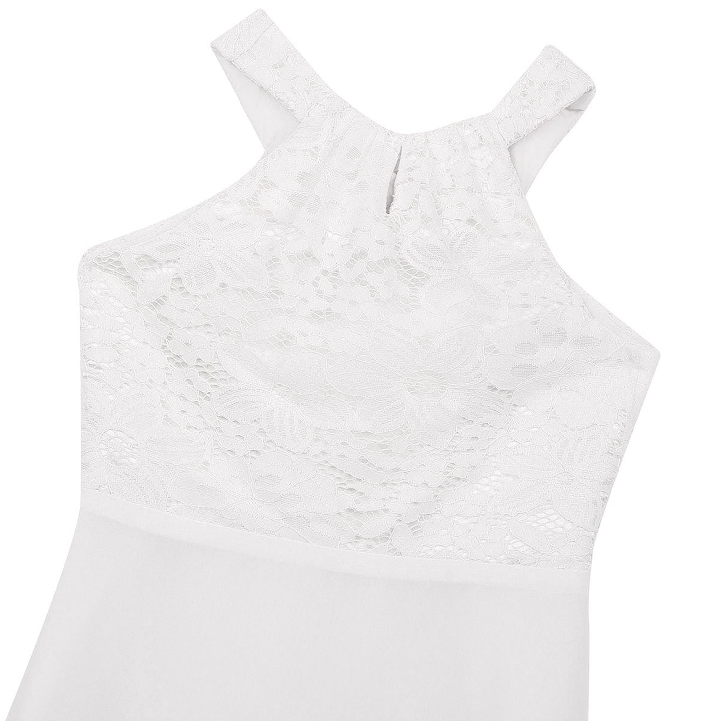 Robe de demoiselle d'honneur en mousseline florale avec découpe au dos pour enfants, tenue de fête d'anniversaire ou de mariage pour filles