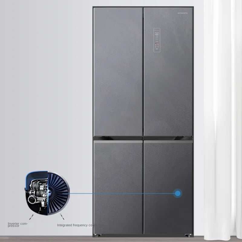 Factory OEM Commercial 4-Door Refrigerator with Bottom Freezer - Bulk Supply for Business & Home Use