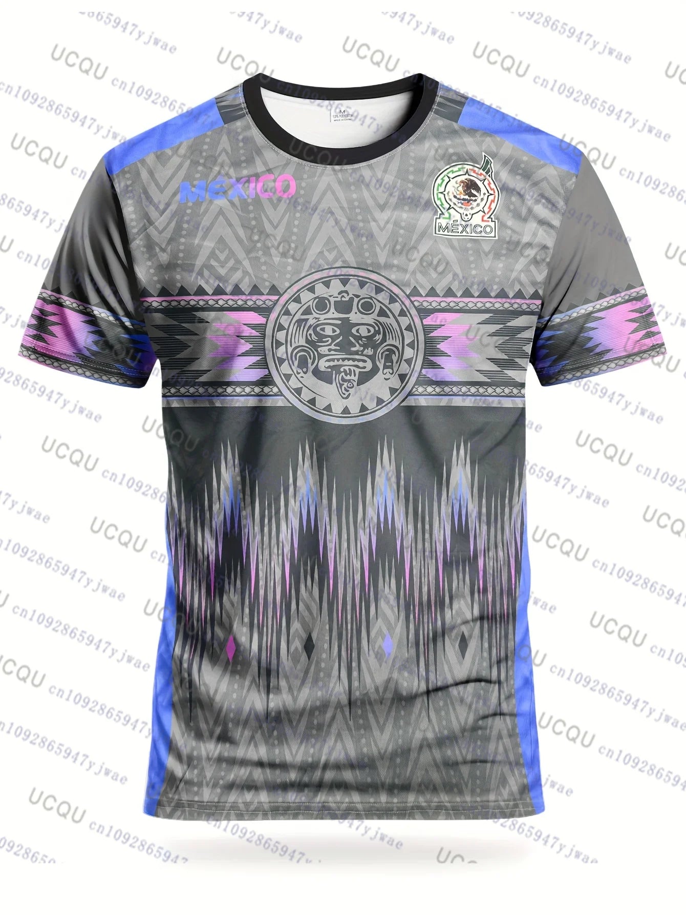 Maillot de Foot Mexique Homme Femme Jeunesse Décontracté Sportif Respirant Haut de Sport pour Compétition Entraînement Automne Quotidien