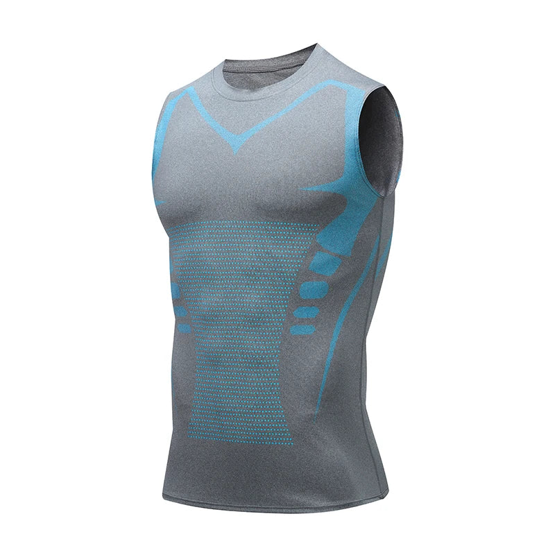 Kompressions-Tanktop Herren Gym-Shirt Ärmellos Schnelltrocknend Bedruckte Sportbekleidung Herren Fitness Bodybuilding Weste Workout Muskel-Top