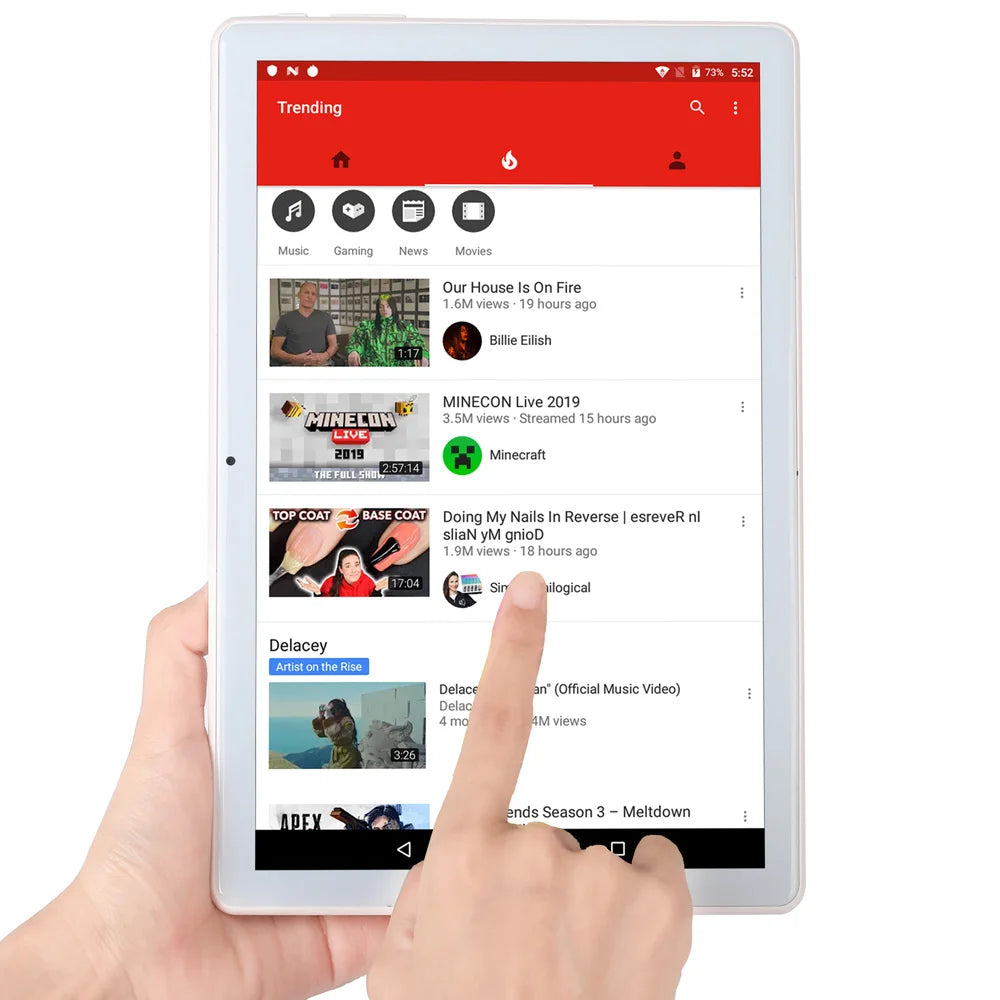Tablette PC 10,1 Pouces Octa Core Version Globale 4Go RAM 64Go ROM Google Play Double Appareil Photo Double SIM Appel Téléphonique Bluetooth Wifi