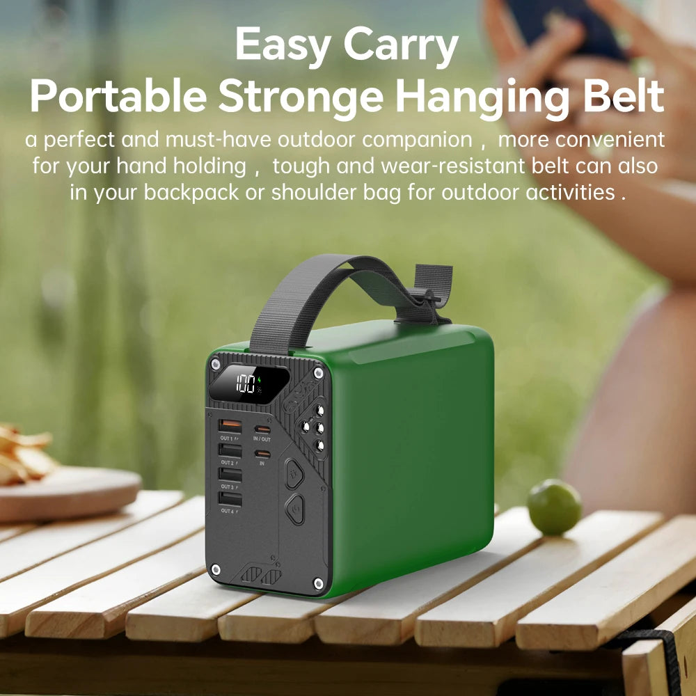 Konfulon Power Bank 80000mAh Schnelllade-Akku mit Taschenlampe Outdoor Handy-Ladegerät für iPhone Xiaomi Huawei Samsung