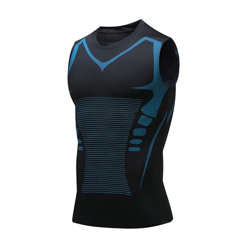 Kompressions-Tanktop Herren Gym-Shirt Ärmellos Schnelltrocknend Bedruckte Sportbekleidung Herren Fitness Bodybuilding Weste Workout Muskel-Top