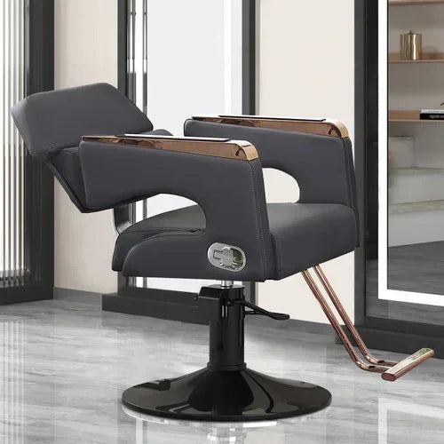 Chaise de Salon de Luxe Lifter, Protecteur en Métal, Dossier, Chaise de Barbier Pivotante, Fauteuil Confortable Nordique, Cadeira De Cabeleireiro, Mobilier de Salon