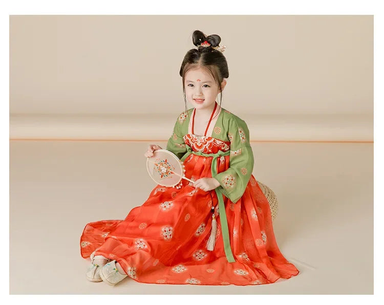 Robe chinoise Hanfu moderne pour fille, tenue d'Halloween de fée, Vêtements pour enfants, Vestidos, Costume traditionnel de Cosplay, Robes pour filles