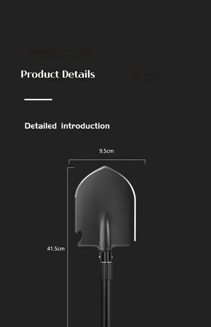 1pc Outdoor Small Foldable Camping Shovel, Multifunctional Hiking Entrenching Tool Portable Shovel
