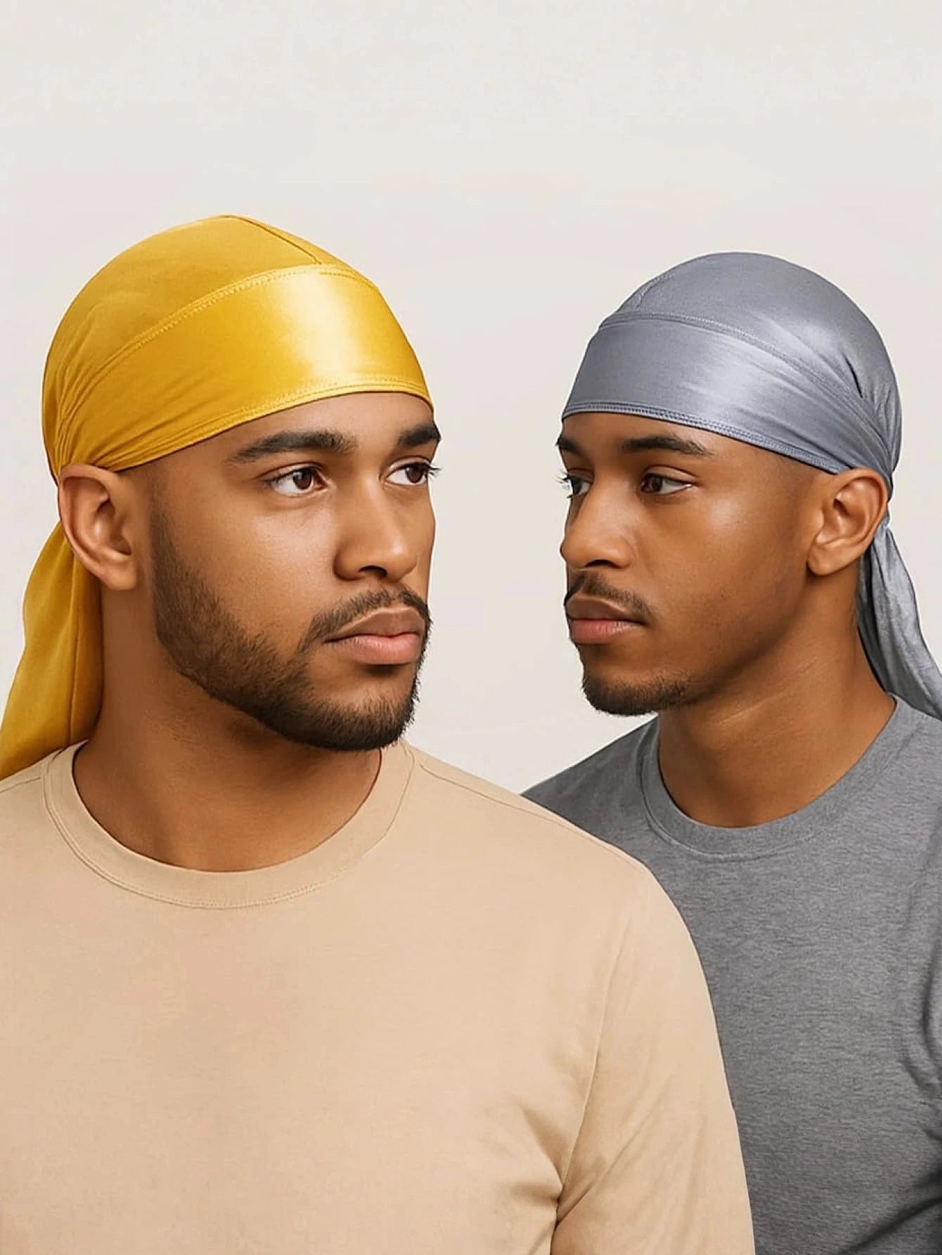 Unisex Seidiger Langschwanz-Durag Piratenhut Turban Modische Kopftücher Mütze Bandana Damen Herren Kopfbedeckungen Kappen Hijab Haarschmuck