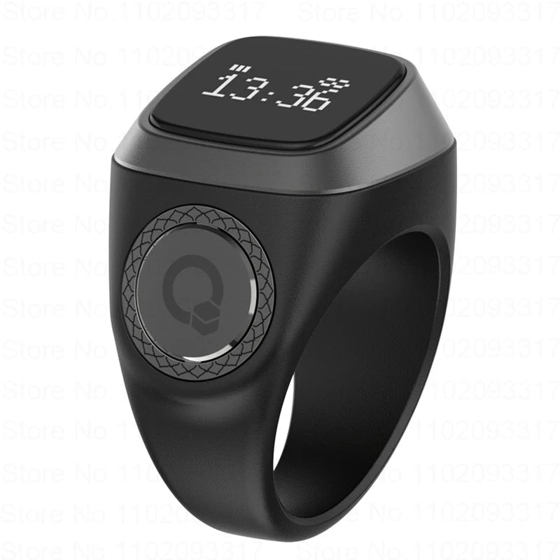 Bague intelligente Zikr IQibla Tasbih Tally Compteur numérique électronique pour musulmans Rappel de vibration de l'heure de la prière Étanche