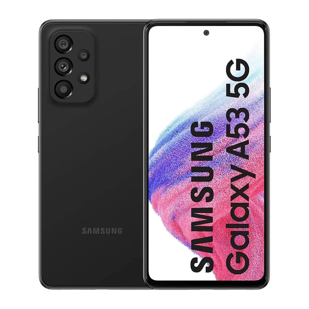 Téléphone intelligent Android reconditionné Samsung Galaxy A53 5G, écran 6,5 pouces, édition mondiale, double carte, huit cœurs, quatre caméras 64MP, 5000mAh, NFC