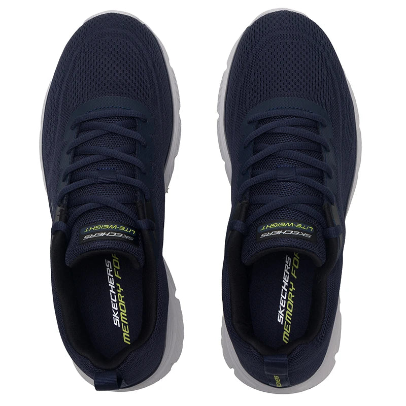 Skechers Chaussures Homme, Chaussures de Sport, Entraînement Fitness, Amorti, Respirantes, Chaussures de Course Décontractées 8790345-Nvy