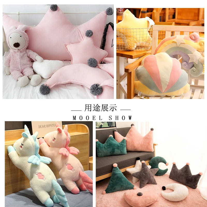 Solid Color Short Plush Velvet Fabric Super Soft Cloth Diy Handmade Home Textile Toy Apparel Cushion Pillow Blanket Material