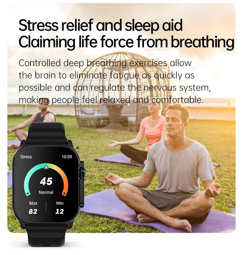 T900 Ultra 2 Watch Smartwatch Ultra Gen 2 IWO Watch NFC Bluetooth-Anruf Herzfrequenz Wasserdicht 2,2 Zoll Kabellose Fitnessuhr