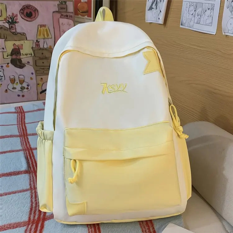Nouveau Sac à Dos de Collège Imperméable pour Femme, Grande Capacité, Sacs d'École Tendance pour Ordinateur Portable, Joli Sac de Voyage pour Fille, Cool