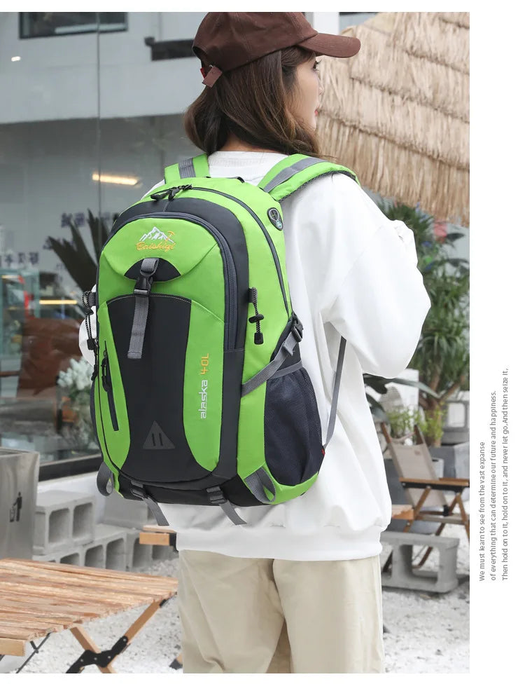 Sac à dos de sport de voyage unisexe 2026 grande capacité en nylon léger pour randonnée en plein air hommes et femmes sac d'école étudiant