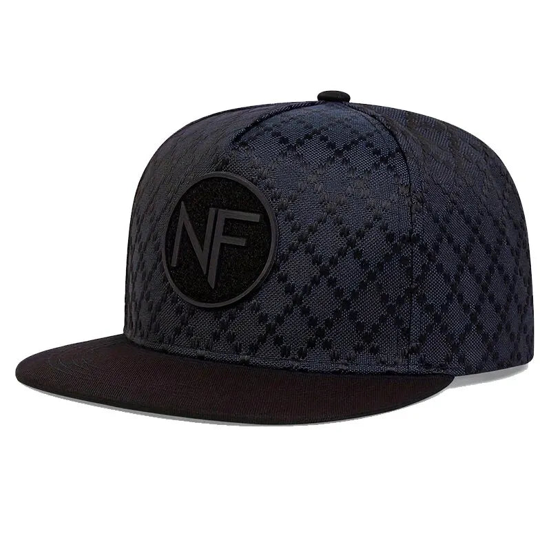 Unisex NF-Buchstaben-Stickerei-Hip-Hop-Mützen Frühling und Herbst Outdoor Verstellbare Freizeit-Baseballkappen Sonnencremehut