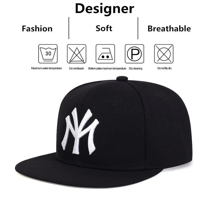 Unisex Buchstaben-Stickerei Hip-Hop Mützen Verstellbare Freizeit-Baseballkappen Sonnenhut