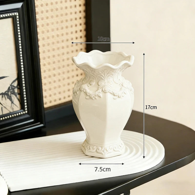 Vase à fleurs en céramique, Centre de table décoratif, Vase esthétique, Vases pour plantes hydroponiques, Ornement de bureau, Décoration d'intérieur