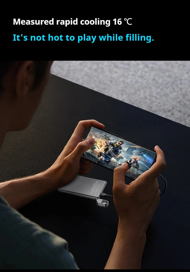 Ultra-Thin 5000mAh Portable Power Bank 20W Fast Charging Wired & Wireless Alloy Shell for iPhone