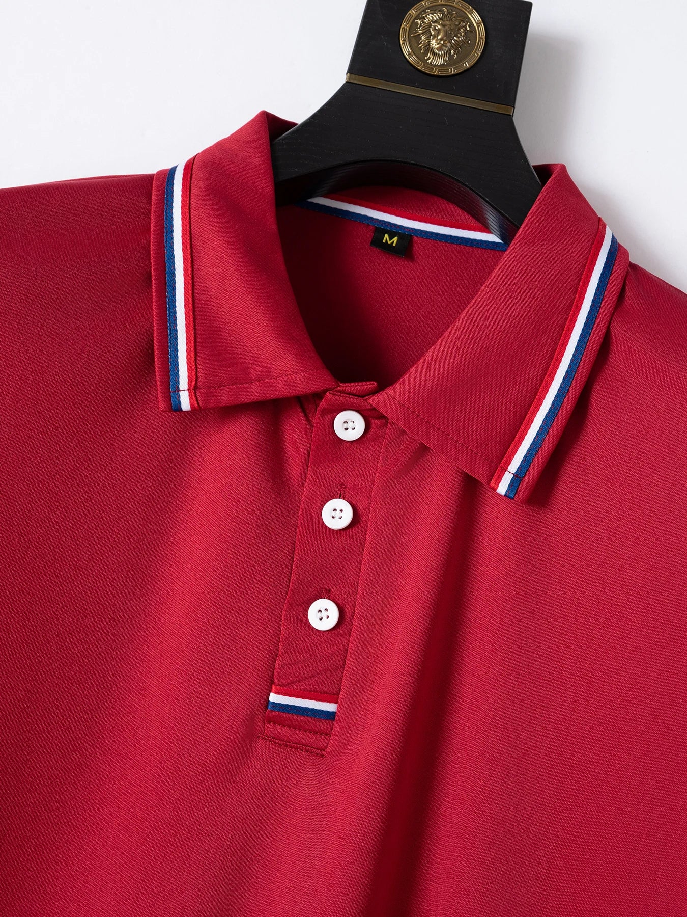 Men's Quick-Drying Solid Color Polo Shirt Summer Elastic Collared Short-Sleeved Sports T-Shirt for Active Wear