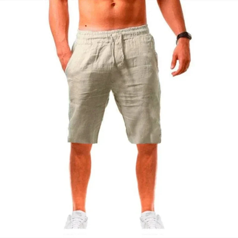 ropa hombre baggy pants Pantalon décontracté en coton et lin pour hommes, respirant, ample, Streetwear, Jogging, Automne, Été