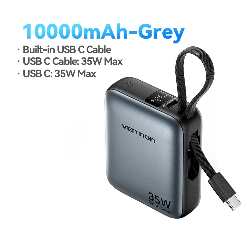 Vention CCC 10000mAh 35W Power Bank Schnelles Laden Tragbare Mini 3C PowerBank für iPhone 17 Xiaomi Externe Ersatzbatterie Ladegerät