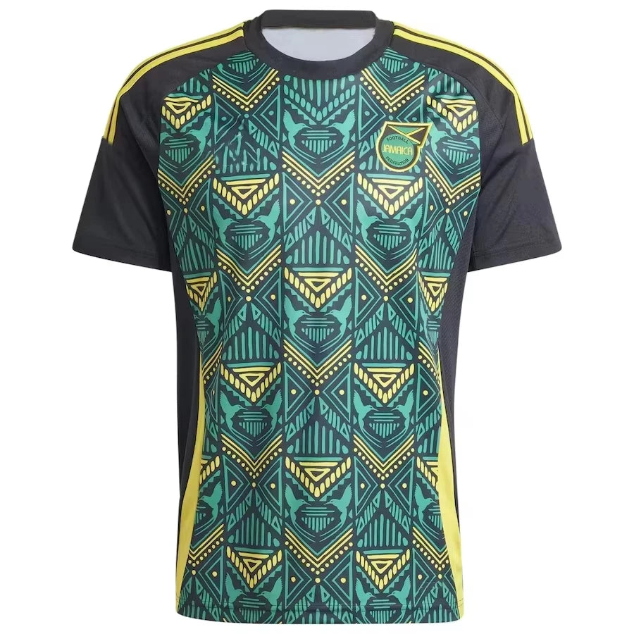 Nouvel été hommes nouveau maillot de football Jamaïque Sport de plein air lâche séchage rapide à manches courtes entraînement décontracté fitness vêtement haut