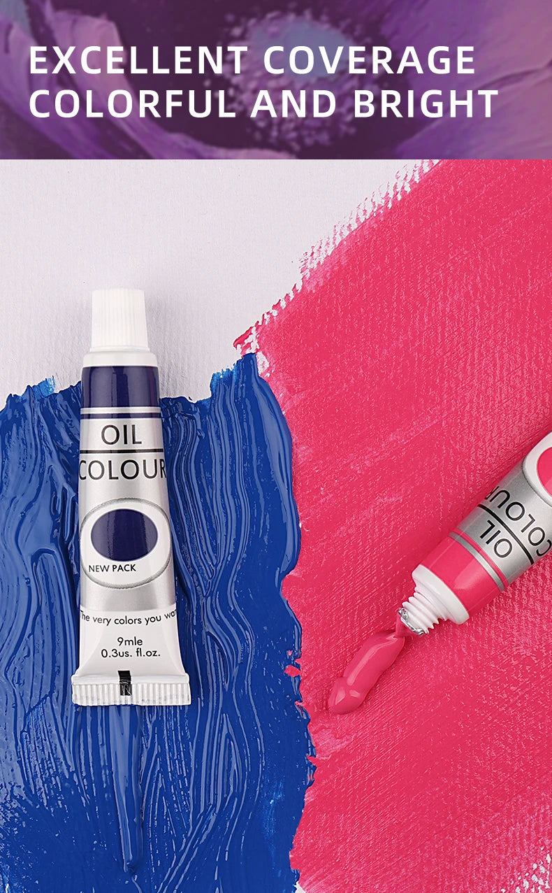 Lot de 12 couleurs de peinture à l'huile de 9 ml pour vêtements en tissu, dessin sur verre pour ongles, fournitures artistiques imperméables, vente en gros