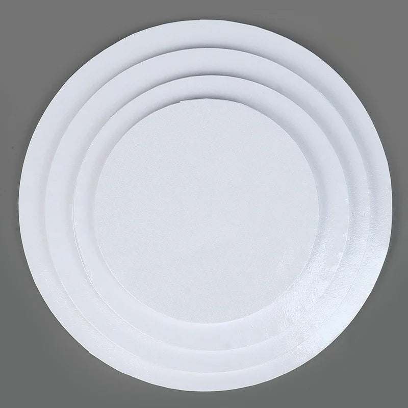 1 plateau à gâteau rond en carton blanc multi-taille, base pour cupcake, mousse, dessert, décorations de gâteau de mariage, anniversaire, fête, bricolage