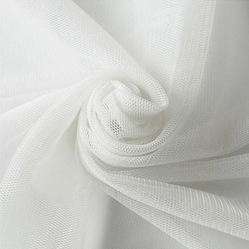 Tissu de Tulle à Mailles Douces Encrypté pour Coudre Décorations de Mariage Rideaux Moustiquaires Robe de Mariée Tissus de Couture DIY1m/5m/10m