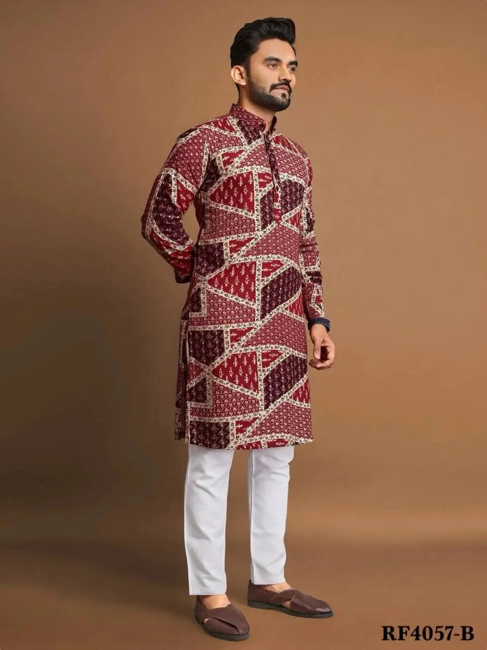 2025 Chemises musulmanes pour hommes, col patchwork, manches longues, vintage, vêtements pour hommes, chemise islamique arabe décontractée, caftan, S-5XL INCERUN