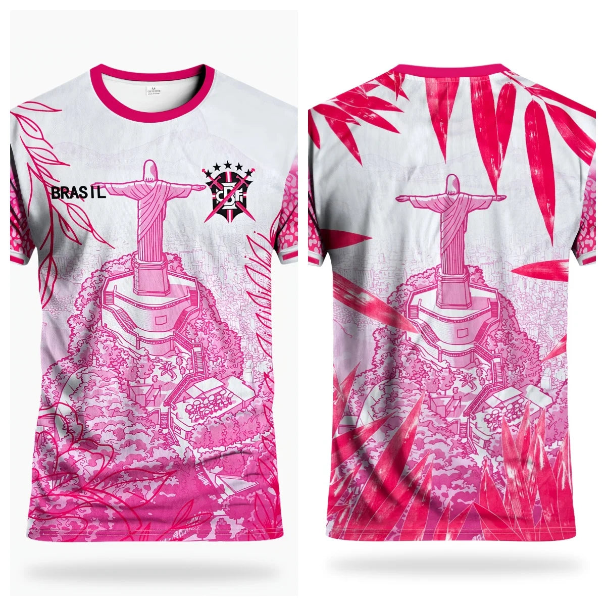 Rio de Janeiro, Brésil. Maillots de football fantaisie. T-shirts homme et femme imprimés en 3D. Vêtements de sport d'été respirants