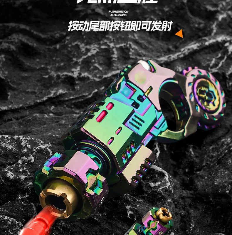 EDC Metall Multi Spielbarkeit Ratsche Flip Antistress Spielzeugpistole Auswurfschale Stressabbau Fidget Spinner Fidgeting Spielzeug Geschenke