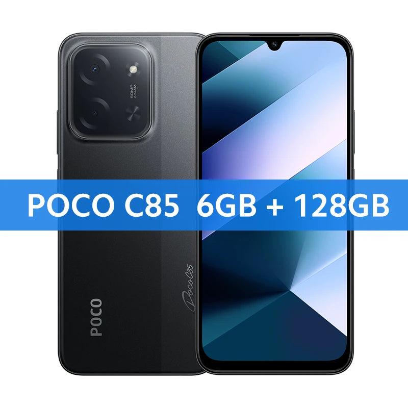 POCO C85 Global Version Smartphone NFC 128GB 256GB MediaTek Helio G81-Ultra 6.9" Dot Drop Display 50MP Main Camera 6000mAh