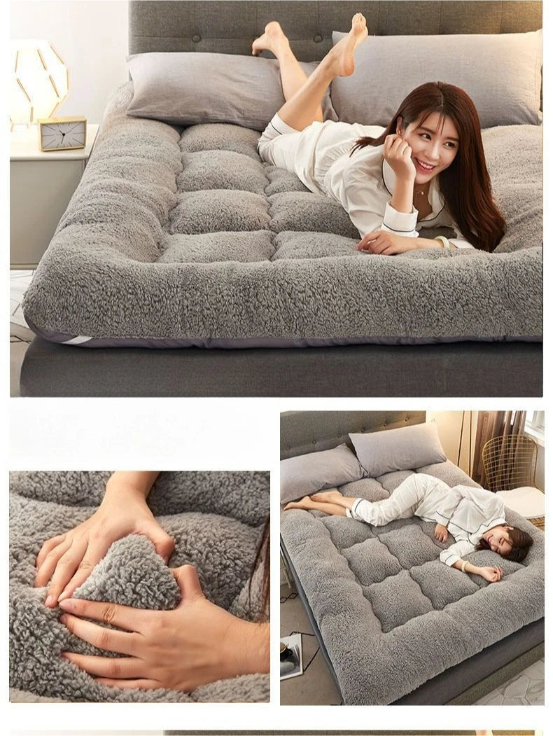 Neueste verdickte warme Lammwolle Matratze Tatami Matratze Studentenwohnheim Matratze Rutschfest faltbar für Schlafzimmer Sofa Bett 매트리스