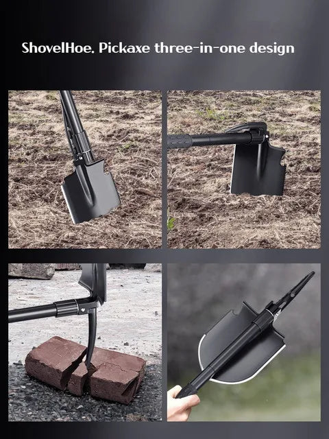 1pc Outdoor Small Foldable Camping Shovel, Multifunctional Hiking Entrenching Tool Portable Shovel