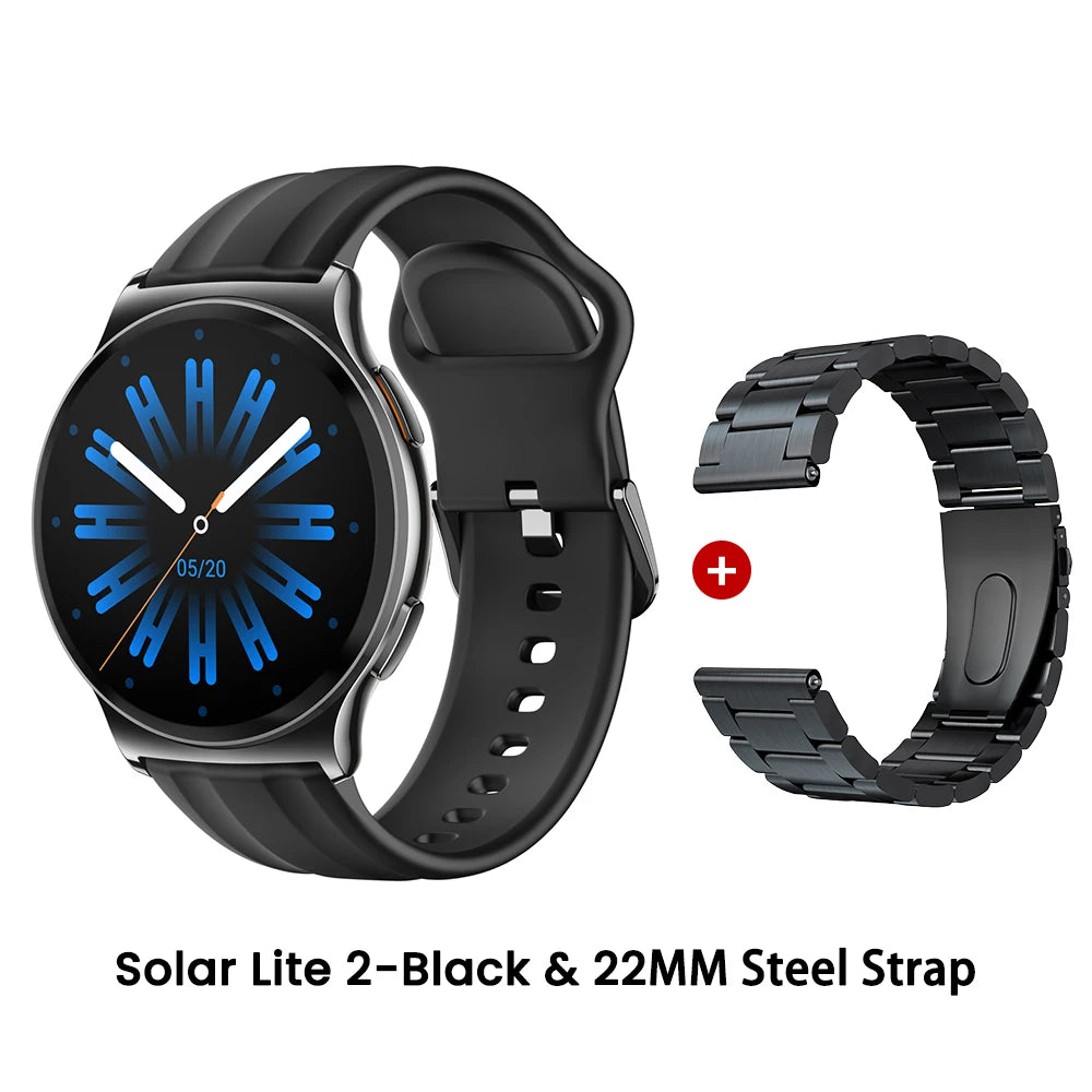HAYLOU Solar Lite 2 Smartwatch 1.43'' AMOLED Display 24h Health Monitoring 150+ Sports Modes Voice Calling Smart Watch 1ATM