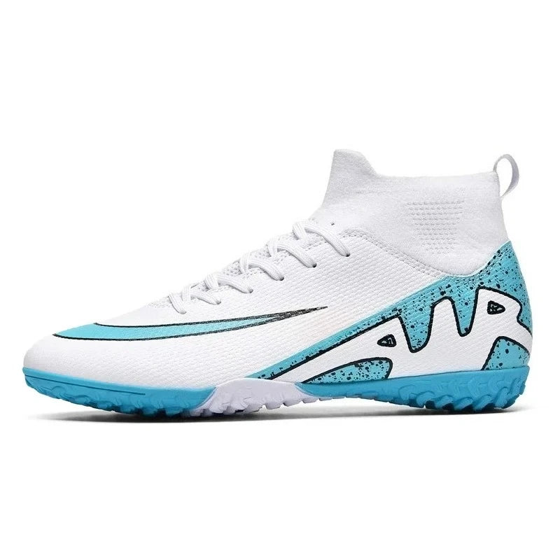 Chaussures de football roses tendance pour hommes Chaussures de football professionnelles légères Chaussettes de football pour hommes Chaussures de football d'extérieur antidérapantes Baskets de football originales
