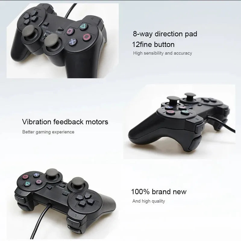 9 Colors Wired Gamepad for Sony PS2 Controller Gamepad for Sony PS2 Console Controller Mando Joystick Console Gaming Accessories