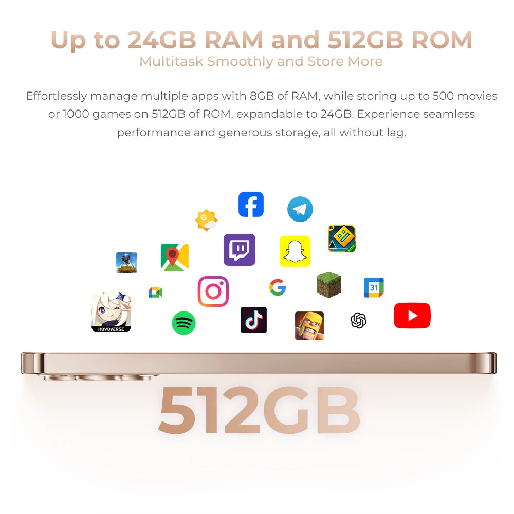 Smartphone Android OUKITEL P1 PRO, Écran FHD+ AMOLED 120Hz de 6,7 pouces, 24(8+16)Go+512Go ROM, Téléphone Portable Double SIM 4G, Batterie 5150mAh