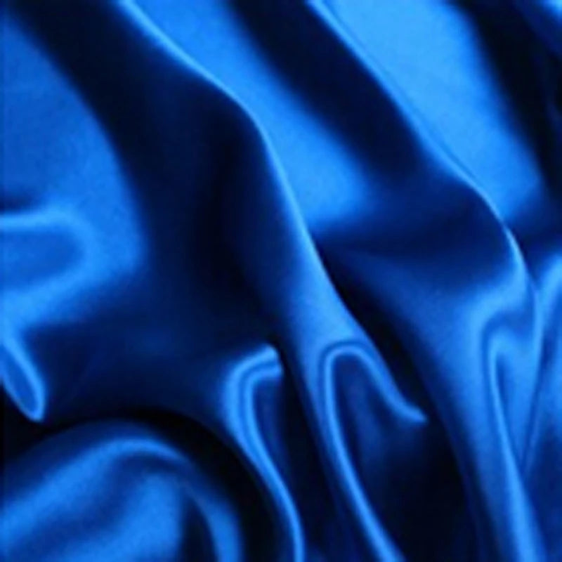 3/5/10m Hochwertiger reiner Satin Chiffon Kreppstoff Nähen Seidig Uni Hemdkleid Mode Stoff Blau Schwarz Weiß Meterware
