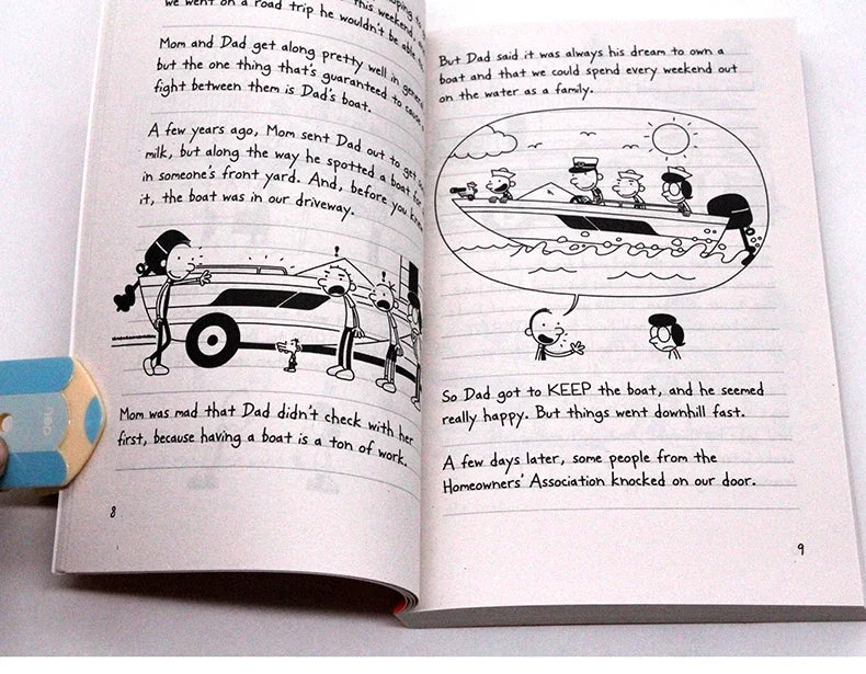 Journal d'un dégonflé 9 : Un long voyage. Livres pour enfants de 8, 9, 10, 11 et 12 ans. Humour, bandes dessinées et romans graphiques 9781419717604