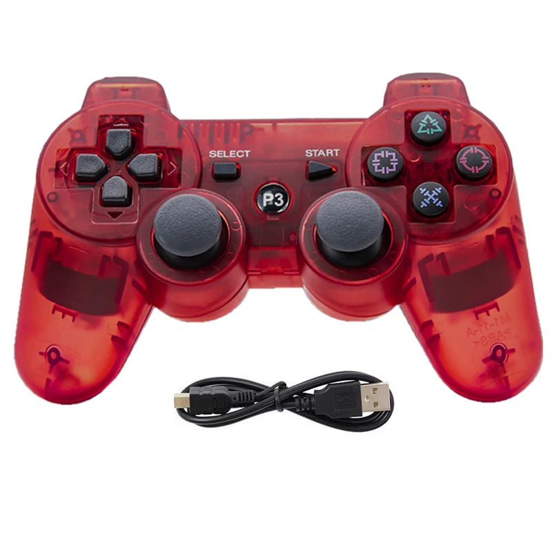 Controller für Playstation 3/PS3/PC/Android Konsolen Drahtloses BT Gamepad 6-Achsen-Gyro Dual-Motor-Vibrationsschock Gaming-Joystick